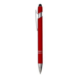 Rubberized aluminium snap pen with touch screen eraser and metal clip - Img 16