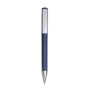 Rubberized plastic twist pen. Clip suitable for tone-on-tone laser printing - Img 4