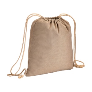 Rucsac din bumbac reciclat, 280 g/m2, cu efect melanj