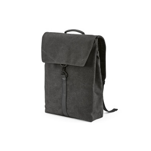 AO Rucsac Praga 25L din bumbac. Închidere cu cârlig. Potrivit pentru laptop de 17".