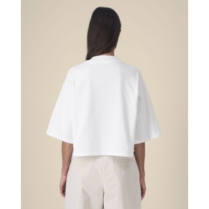 ST/ST Stella Raya - The women's cropped t-shirt in recycled cotton - Relaxed Fit | Women 200 g/m² - Img 9