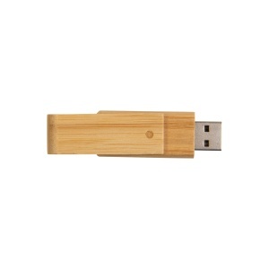 Stick USB rotativ, 4 GB, din bambus. Încărcare la cerere, livrare în 2 săptămâni. - Img 3