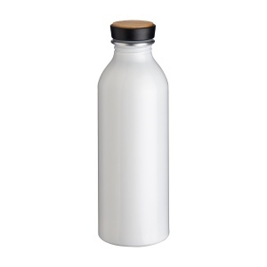Sticlă de apă din aluminiu cu inserție din bambus, 500 ml - Img 13