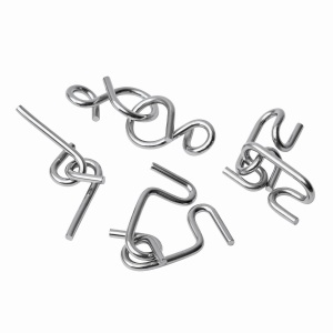 TOP CLEVER CONCEPTION - Tricky metal puzzle CLEVER, 4-times assorted, price per piece