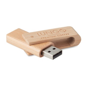 - USB din bambus 16GB