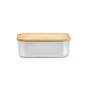 Warhol Lunchbox rSS 740ml with Bamboo lid and cutlery - Img 1