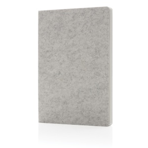 XD™ Phrase GRS certified recycled felt A5 notebook