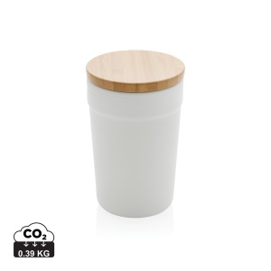 XD™ GRS certified recycled PP mug with bamboo lid