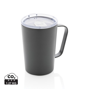 XD™ RCS Recycled stainless steel modern vacuum mug with lid
