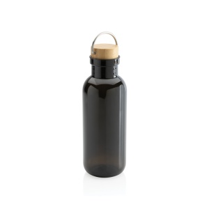 XD™ RCS RPET bottle with bamboo lid and handle