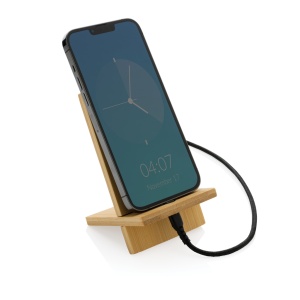XD™ Bamboo phone stand in kraft box