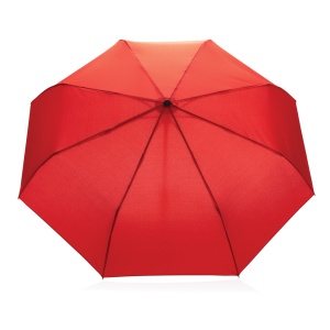 XD™ 21" Impact AWARE™ RPET 190T bamboo auto open/close umbrella