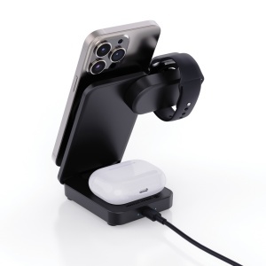 XD™ Urban Vitamin Arcadia încărcător magnetic 3-în-1 15W din plastic reciclat RCS - Img 4
