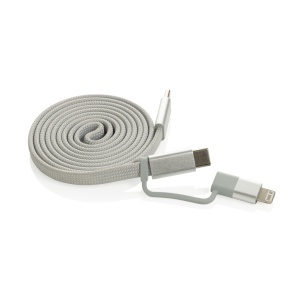XD Cablu magnetic Arc RCS reciclat ultra-subțire, 60W, 2 în 1