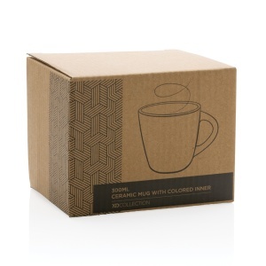 XD Ceramic mug with coloured inner 300ml - Img 4