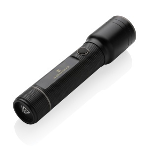 XD Lanternă RCS reîncărcabilă prin USB, rezistentă, din aluminiu reciclat