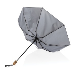 XD Umbrelă Impact AWARE RPET 190T din bambus, 21" cu deschidere/închidere automată - Img 8