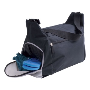 600D polyester sports/travel bag with adjustable shoulder strap, 2 compartments - Img 5