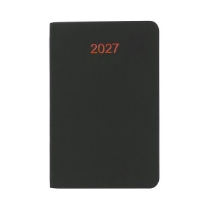 Agenda săptămânală de buzunar 2027. Copertă moale din PU moale cu margini colorate ale paginii. - Img 1