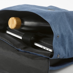 AO Rucsac Praga 25L din bumbac. Închidere cu cârlig. Potrivit pentru laptop de 17". - Img 14