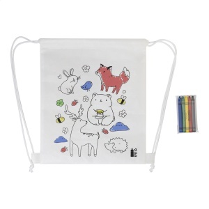 AP Zocolo - RPET colouring drawstring bag, animals - Img 4