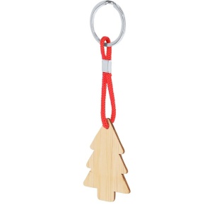 AX™ Breloc din bambus, model de Crăciun