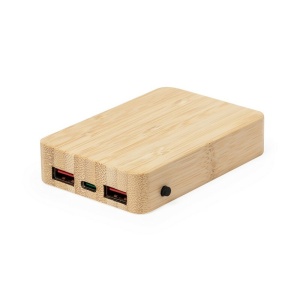 AX™ Magnetic wireless bamboo power bank 5000 mAh, wireless charger 15W - Img 6