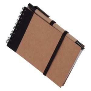 AX™ Notebook approx. A6 with ball pen | Chapman - Img 31