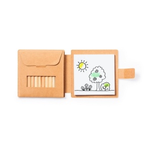 AX™ Set de colorat din carton reciclat, creioane colorate - Img 6