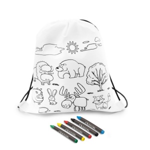 AX Drawstring bag for colouring, crayons | Brody