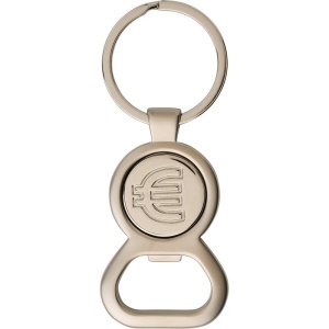 AX Keyring with shopping cart coin, bottle opener