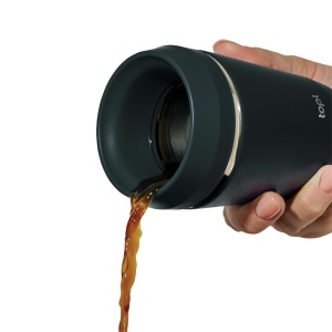 AX Pahar Topl din oțel reciclat, capac patentat 360, 235 ml - Img 3