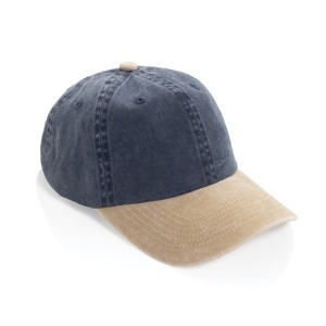 BEAU AWARE™ Washed 6 panel 270gsm cotton twill two tone cap - Img 1
