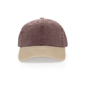 BEAU AWARE™ Washed 6 panel 270gsm cotton twill two tone cap - Img 10