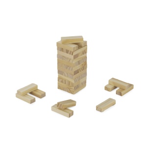BLUE C™ Wooden game BRICKS