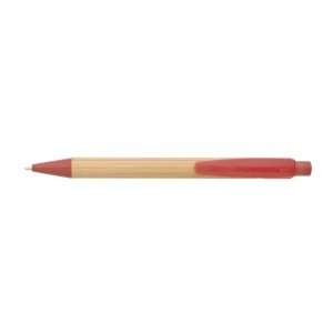 BORGO STRAW Bamboo/Straw/Plastic ballpoint pen - Img 4