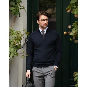 Brighton 1/4-Zip Men - Fermoar elegant cu 1/4 Material: 190 g/m²