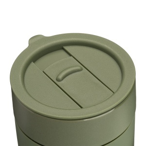 Cană ceramică acoperită cu silic de 300 ml. Capac detașabil din PP cu deschidere glisantă. - Img 12