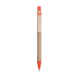 Cardboard snap pen with wooden clip - Img 5