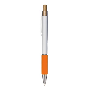 Click pen in aluminum. Colored grip with velvety effect, clip and metal details - Img 10