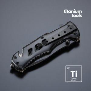 Co™ CUȚIT DE URGENȚĂ DIN OȚEL ACOPERIT CU TITAN OPTIMA