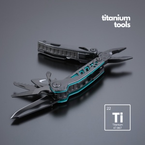 CO Optima multitool din oțel cu acoperire de titan