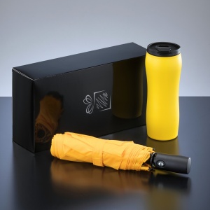 CO Primo Set: vacuum mug 400 ml & automatic umbrella