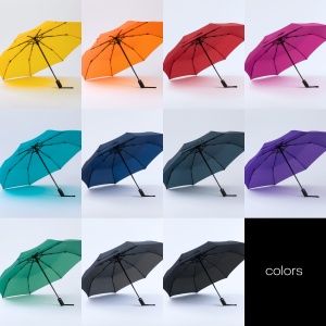 CO Primo umbrelă automată compactă, 180T pongee cu strat hidrofug