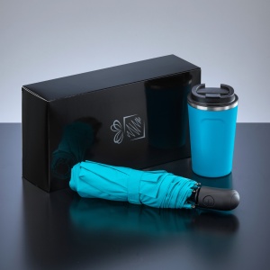 CO Traveller Set: cană termică Nordic 350 ml și umbrelă complet automată
