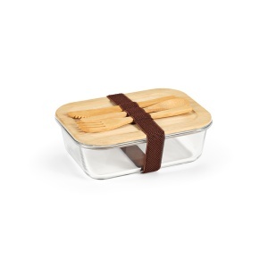 AO Cutie de prânz Vermeer rSS 1480ml cu capac și tacâmuri din bambus