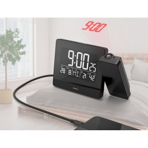 Desk clock with alarm, projector Hama Plus Charge - Img 2