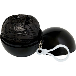 Fog poncho in round plastic container with carabiner - Img 6