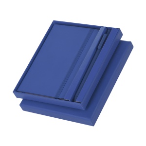 Garrick - Set PU. Rubber Finish Notepad Hard Cover. 80 Sheets. Pen Rubber Finish