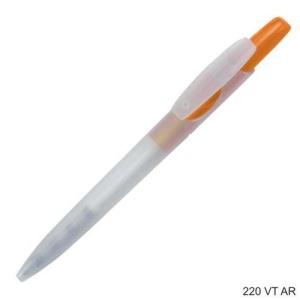 Gathered™ 220VT Pix Stilus din plastic, corp alb sablat, parti color
